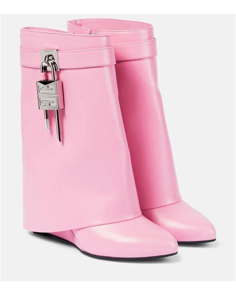 navy blue givenchy boots|Givenchy shark lock boots pink.